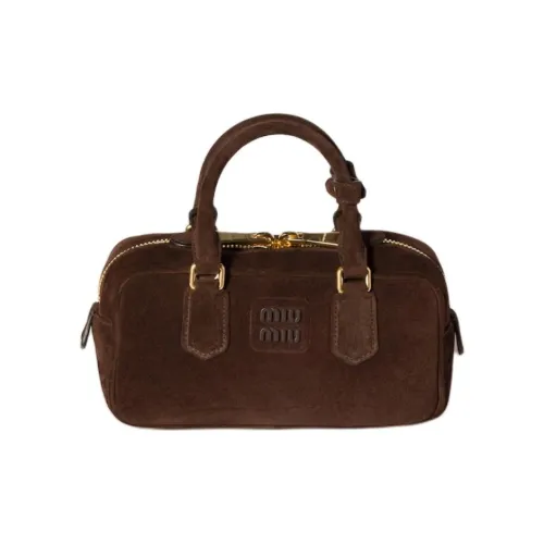MIU MIU Arcadie series Кожа Сумка Женская Темно-Коричневый