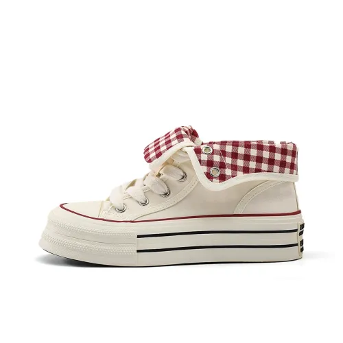 Zun'er Износостойкие Дышащие Увеличивающие Высоту Высокие Кеды Женские