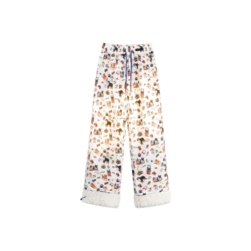 GET MAX GIFT Белый Унисекс Хлопок Брюки