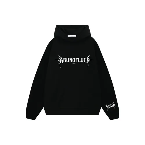 A RUN OF LUCK Черный Унисекс Свитшоты