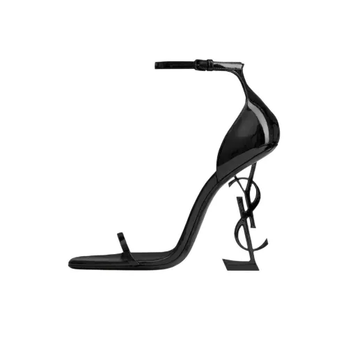 SAINT LAURENT Opyum One Ремень Сандалии 11 см Женские Черный