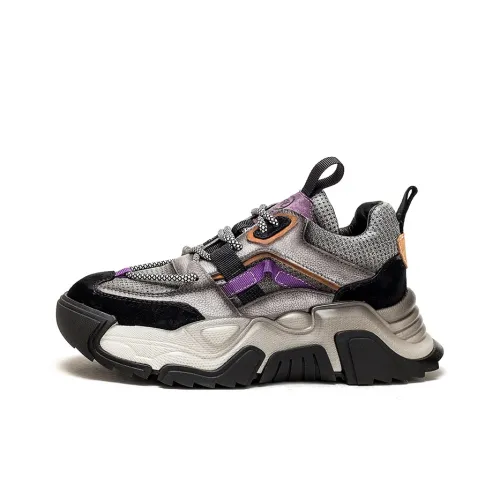 Yao Qia Низкий топ массивные кроссовки женские