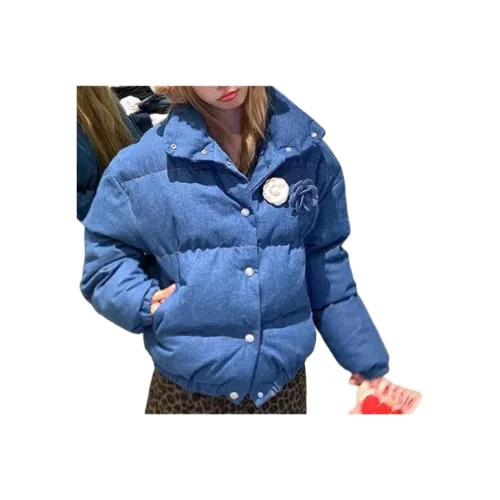 SINKACME Джинсовый синий Женские пуховики