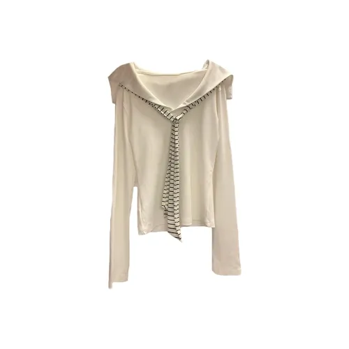 MOONCORE Длинный рукав Т-рубашка Женская