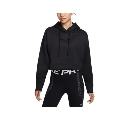 Nike Pro Черный Белый Женские Свитшоты