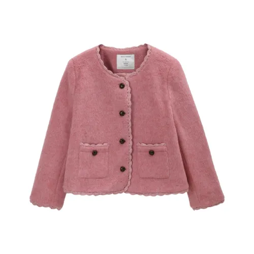 MISHOW Малина Розовый Пальто Женское Короткое Пальто