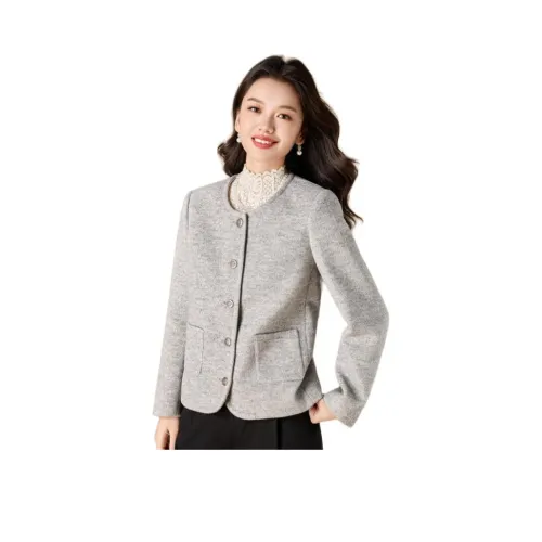 MEILANNI Galaxy Gray Женское короткое пальто