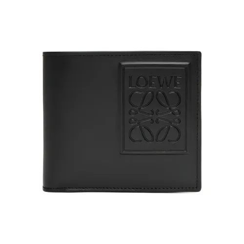 LOEWE Кошелек из коровьей кожи Мужской Черный