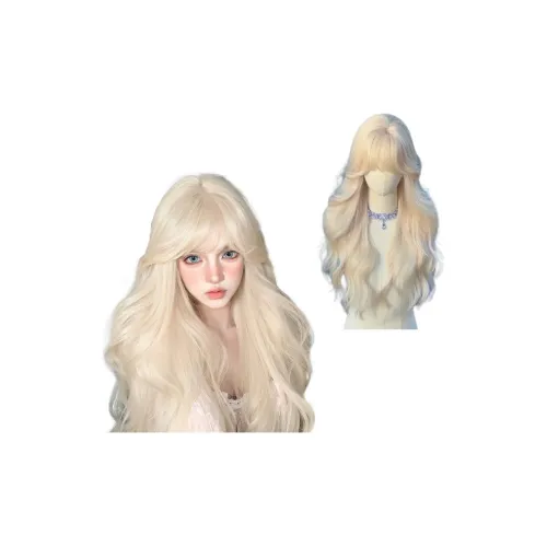 FYOSEE Белый Золото Парики Длинные Волосы Интернет Знаменитая Лолита Большая Волна