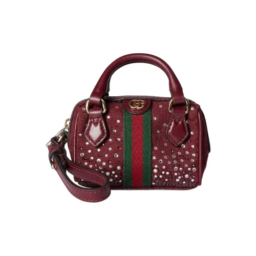 GUCCI Ophidia Холщовая Сумка Аксессуар Мини Женский Красный