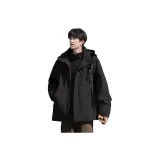 Чёрная куртка без подкладки