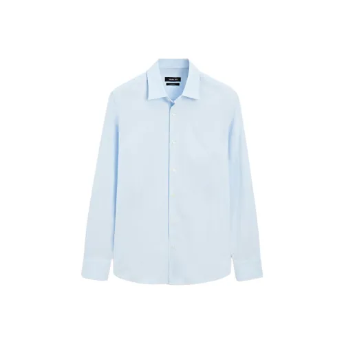 Massimo Dutti Мужские Синие Рубашки