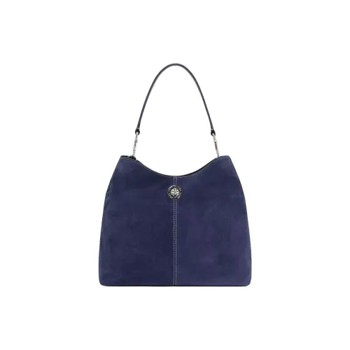 MARC JACOBS Замша Плечевая сумка Стандартная Унисекс Джинсовый синий