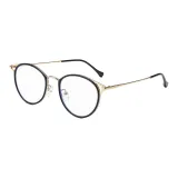 Чёрная золотая оправа