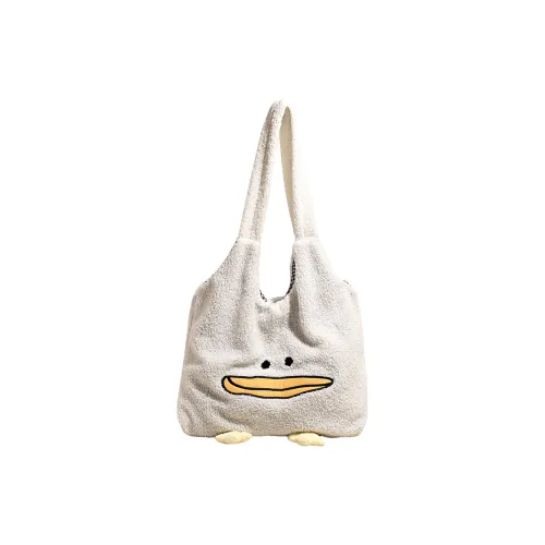 HACIN Овечья шерсть Тоут Сумка Сумка через плечо Стандартная Женская Белая