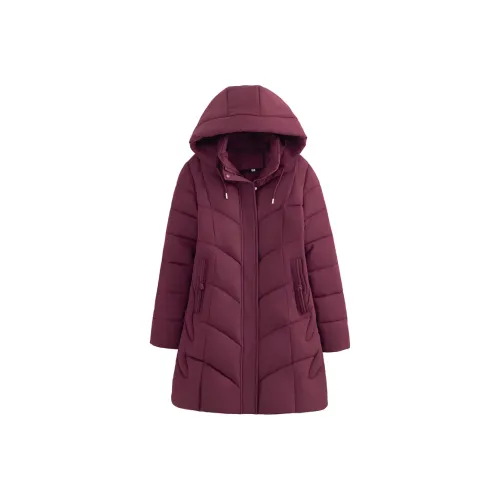 AFGGD Бургунди Женские пуховики