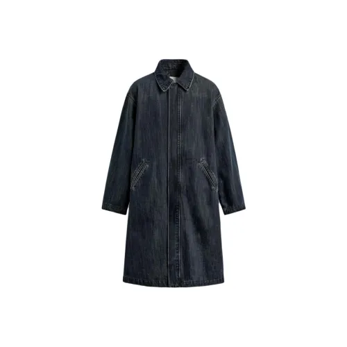 ZARA Collaboration Мужское пальто синий зеленый