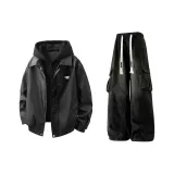 Черный (утеплённый) + чёрные штаны