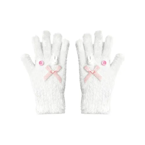 ZUOWEISHIJIA Вязаные перчатки из искусственного норкового меха женские