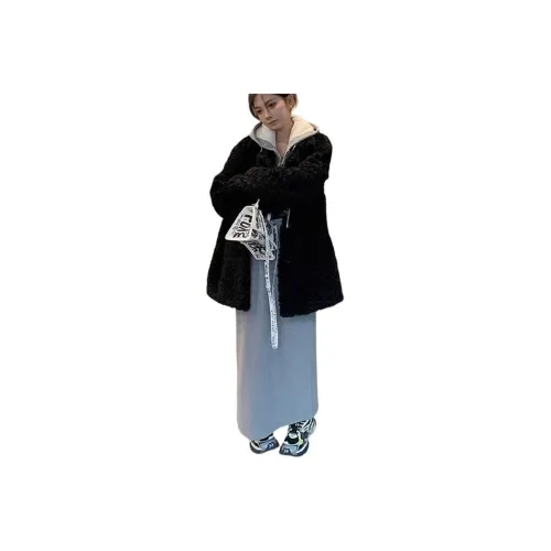 BVODE Черный Женские Бархатные Куртки