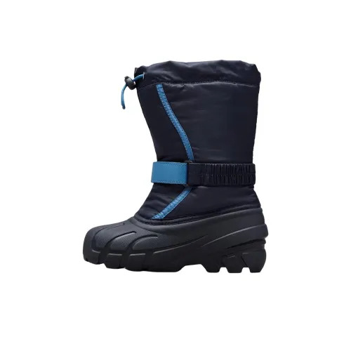 SOREL Flurry High Топ Детские зимние сапоги Морской синий Детский