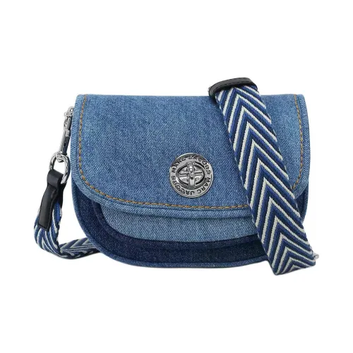MARC JACOBS Denim Saddle Bag Shoulder Bag Small Unisex Blue MARC JACOBS Деним Седло Сумка Плечевая Сумка Маленькая Унисекс Синий