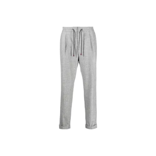 BRUNELLO CUCINELLI Серые Мужские Вязаные Спортивные Штаны
