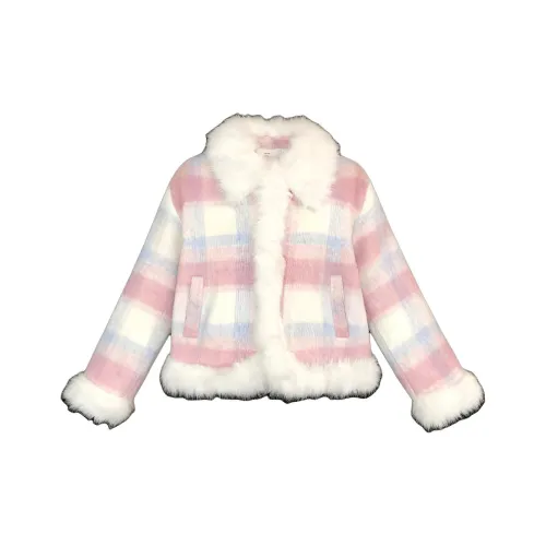 XGXR Розовый Белый Женский Пуховик