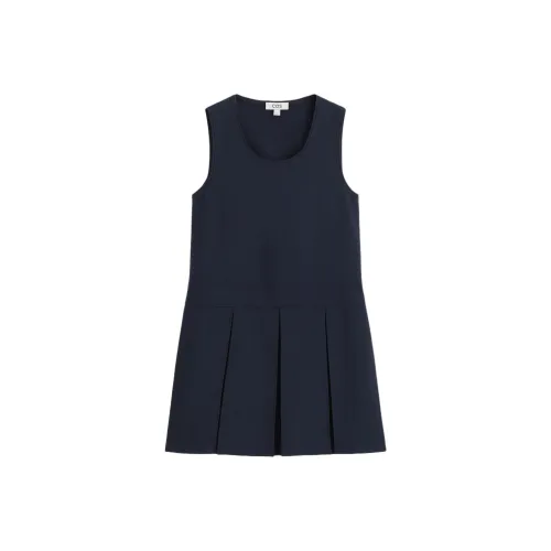 COS Темно-синий женский платье без рукавов