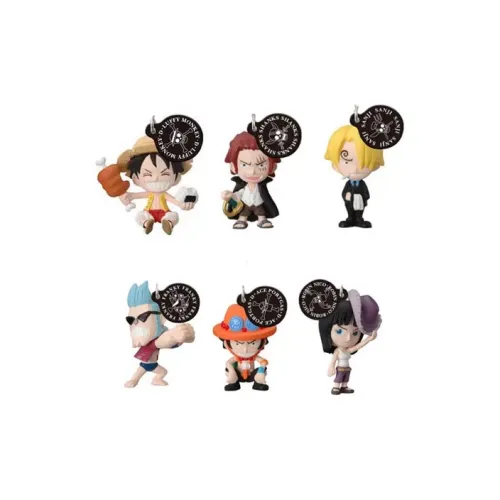 BANDAI One Piece Memories OF Луффи Portgas D. Ace Украшение Lucky Draw Одиночная капсульная игрушка Цельная коробка 6 шт