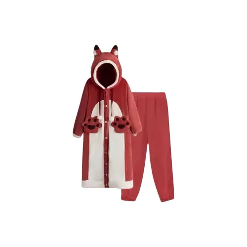 Mu Qingqing Пижамный халат Комплект Женский