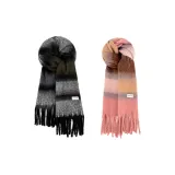 Чёрный Серый + Туманно-Розовый