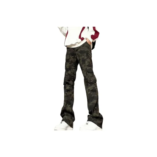 DUATOGE Камуфляжный кофейный полупластичный пояс Мужские джинсы