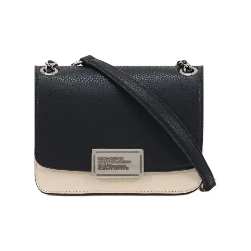 MARC JACOBS Pebble Кожа Плечевая Сумка Маленькая Женская Черная и Бежевая