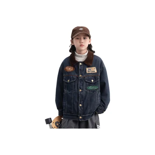 Guldoeleph Джинсовый синий Школьный возраст Топы