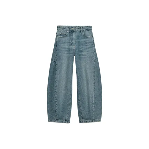 ZARA Collaboration ZW Series Светло-Синие Женские Джинсы