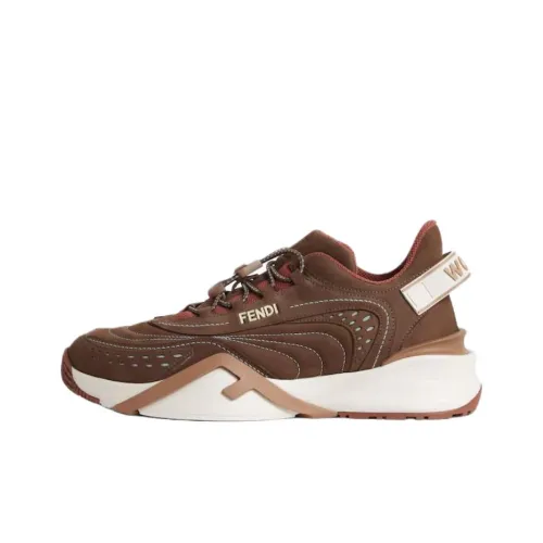 FENDI Flow Low Топ Повседневная обувь Женская Коричневый