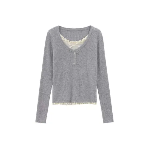 ONENINE34PM Серый Женский Трикотаж