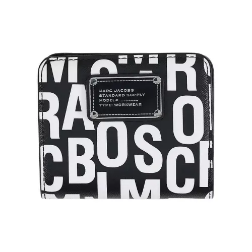 MARC JACOBS Внутренний слот для карты Кошелек Мини Унисекс Черный Белый