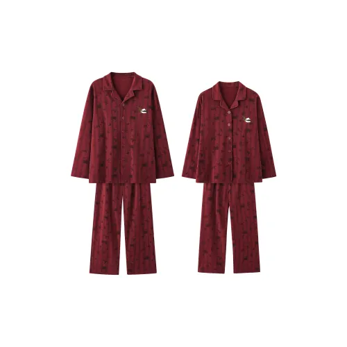 Gongdie Длинный рукав Мужской + Женский Моделирование Унисекс Пижамные комплекты