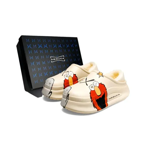 MESUCA Резиновая подошва противоскользящие устойчивые к истиранию устойчивые к запахам тихие домашние тапочки унисекс бежевый