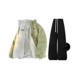 Зелёный+Чёрный [Топ+Штаны Утолщённые и с Флисовой Подкладкой]