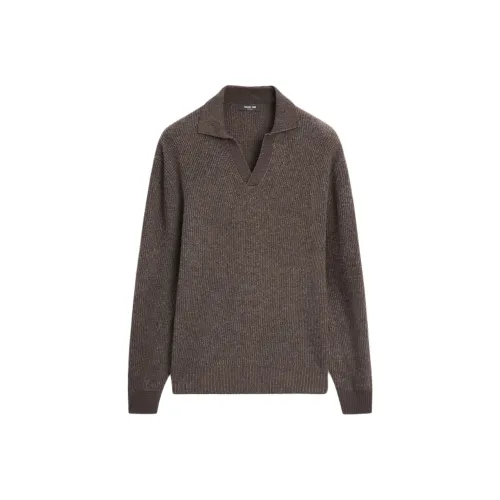 Massimo Dutti Коричневый Мужской Трикотаж