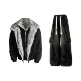 Чёрный + Чёрный Брюки