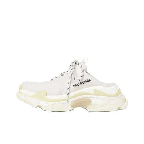 Balenciaga Triple S Low Топ Толстая подошва Кроссовки Мужские Серые