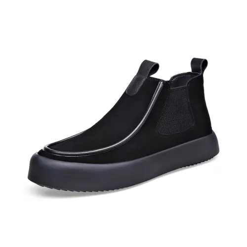 SENJIALUO Лоферы Мужские Черные