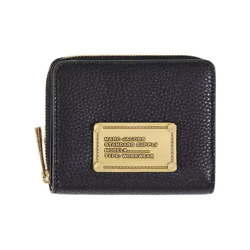 MARC JACOBS Pebble Кожа Кошелек Мини Унисекс Черный