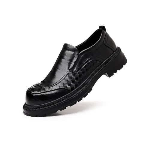 H2 Противоскользящие устойчивые к истиранию премиум-чувство повседневные кожаные туфли для мужчин