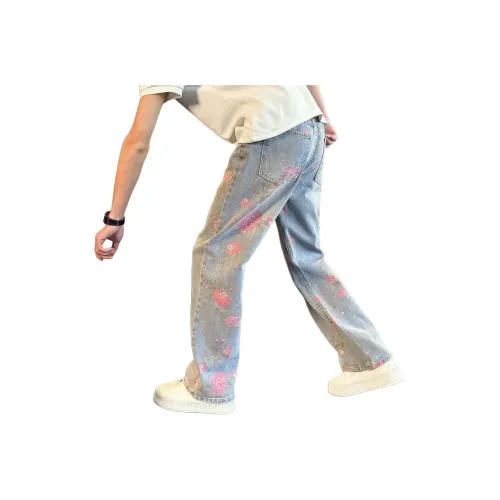 POSIYING Blue Unisex Jeans POSIYING Синий Унисекс Джинсы