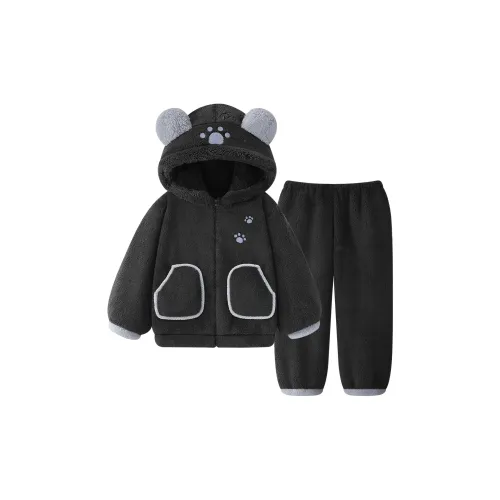 QIAOYUN Черный мужской комплект пижам